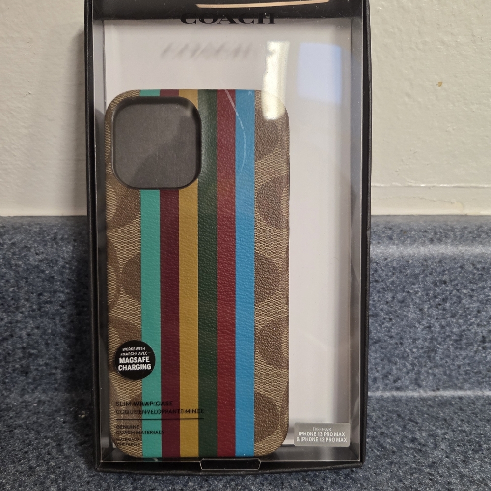 Coach Striped iPhone 13 Pro Max Case - Multicolor